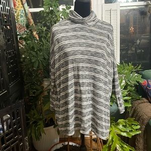 Anthropologie striped turtleneck